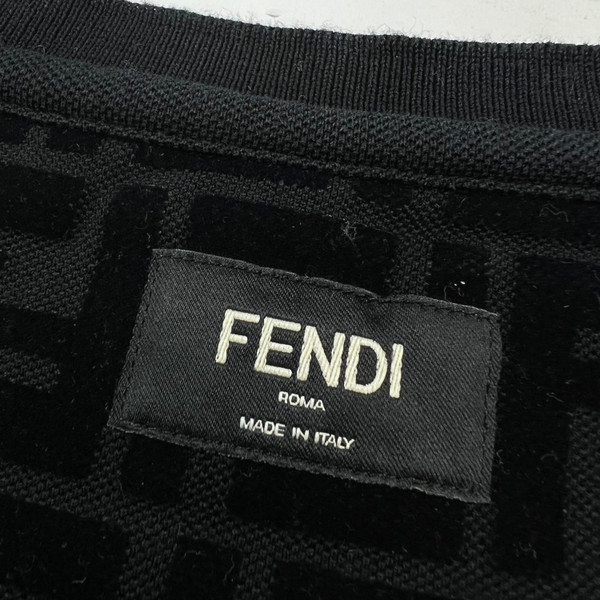 Fendi FF Piqué Black T Shirt