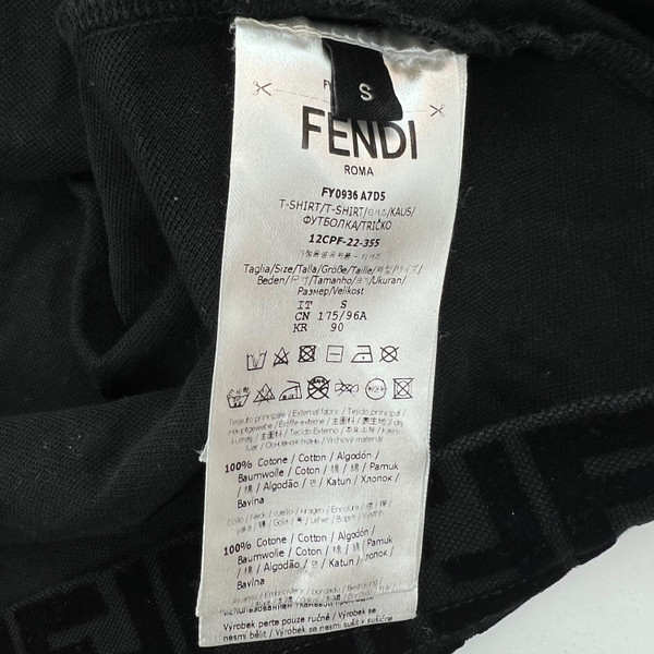 Fendi FF Piqué Black T Shirt