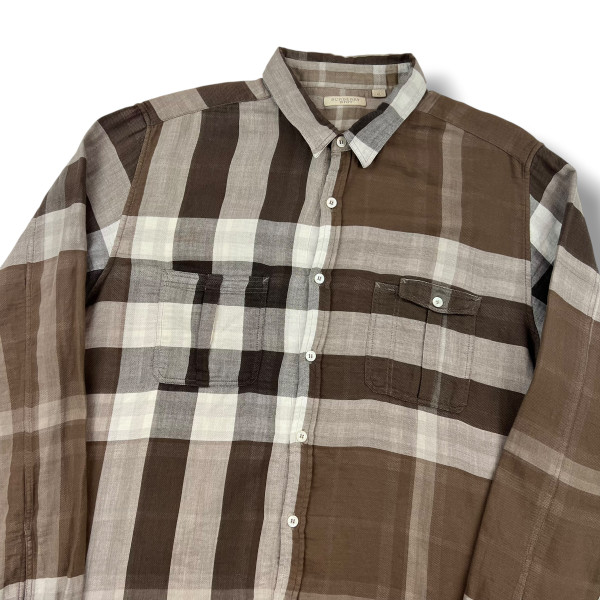 Burberry Brown Check Shirt