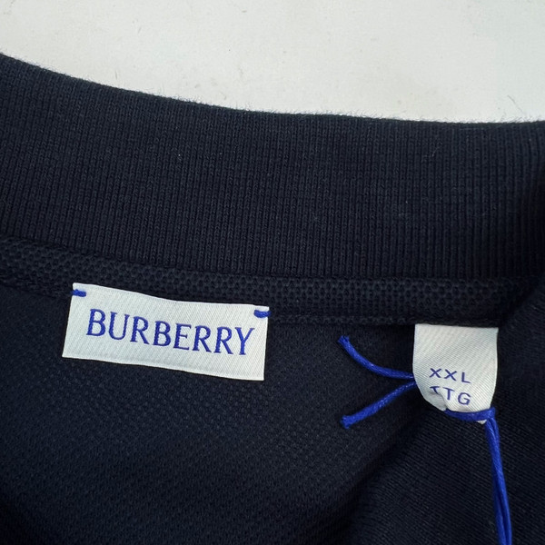 Burberry Navy Applique Polo Shirt