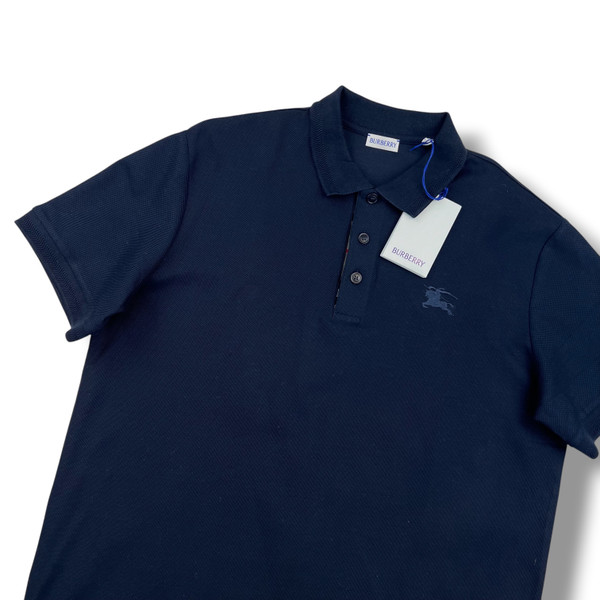 Burberry Navy Applique Polo Shirt