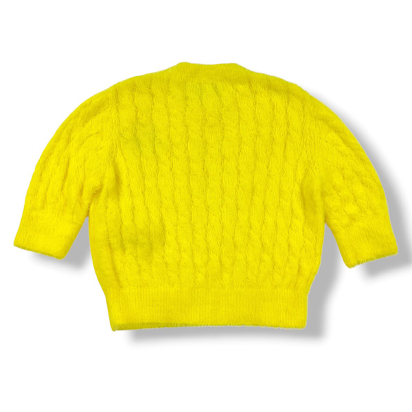 Gucci x Adidas Women's Yellow Cropped Sweater