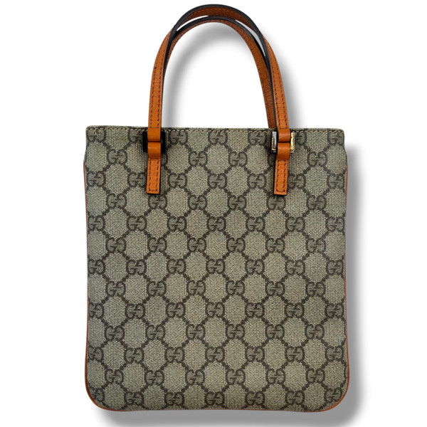 Gucci Monogram Orange Leather Handbag