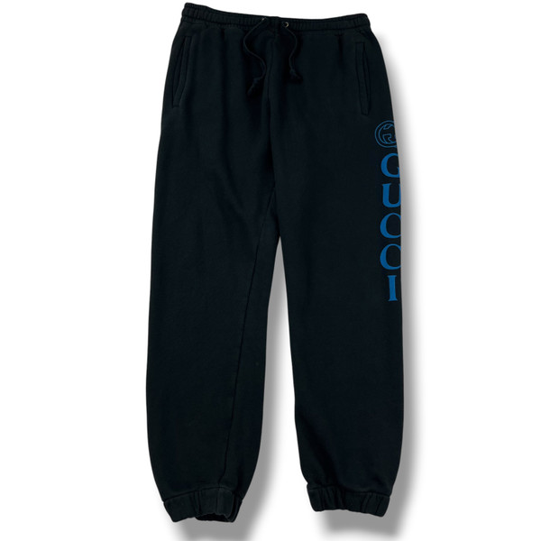 Gucci Printed Logo Black Sweatpants