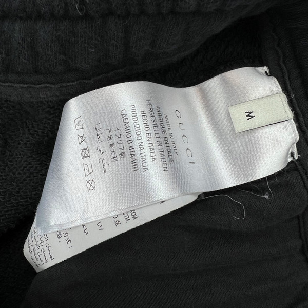 Gucci Printed Logo Black Sweatpants