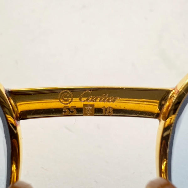 Cartier 'S' Saphir Sunglasses - Genuine Sapphire Cabochon Cut 