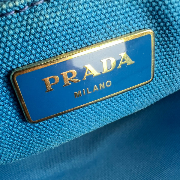 Prada Canapa Blue Handbag 