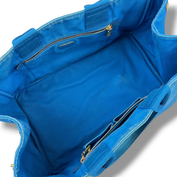 Prada Canapa Blue Handbag 