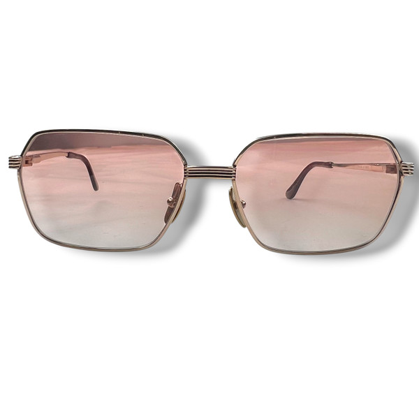 Dior 2641 Gold Sunglasses w/ Custom Red Lenses