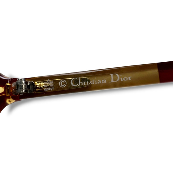 Christian Dior 2235 Burgundy & Gold Sunglasses