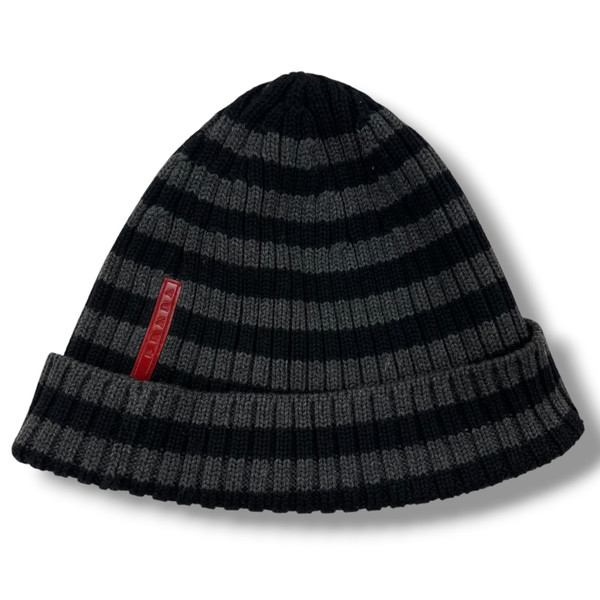 Prada Sport Striped Beanie