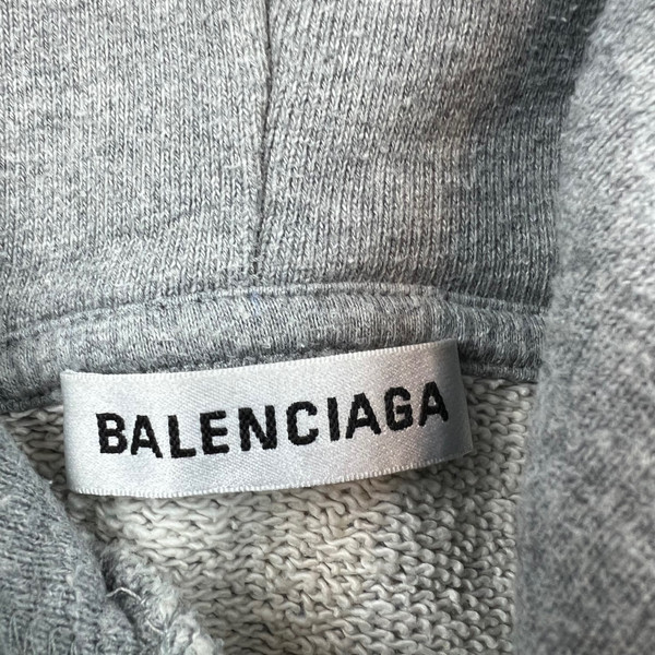 Balenciaga BB Logo Grey Hoodie 