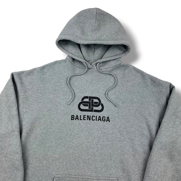 Balenciaga BB Logo Grey Hoodie 