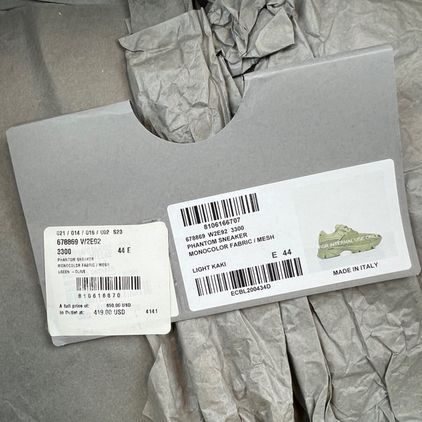 Balenciaga Phanom Trainers Olive 