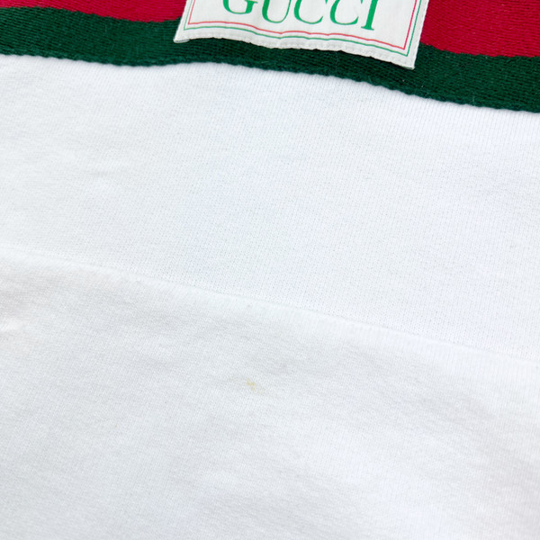 Gucci White Half Zip Hoodie