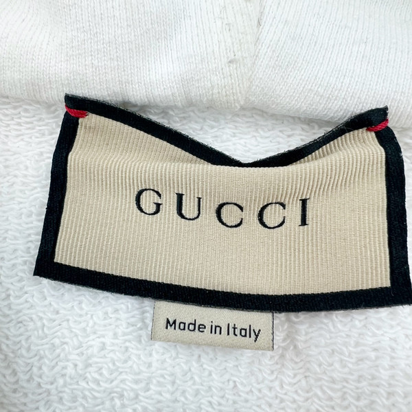 Gucci White Half Zip Hoodie