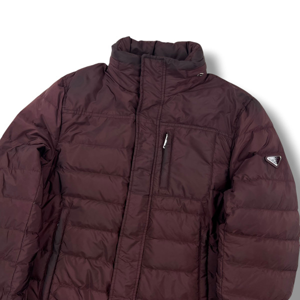 Prada Milano Burgundy Puffer Jacket 