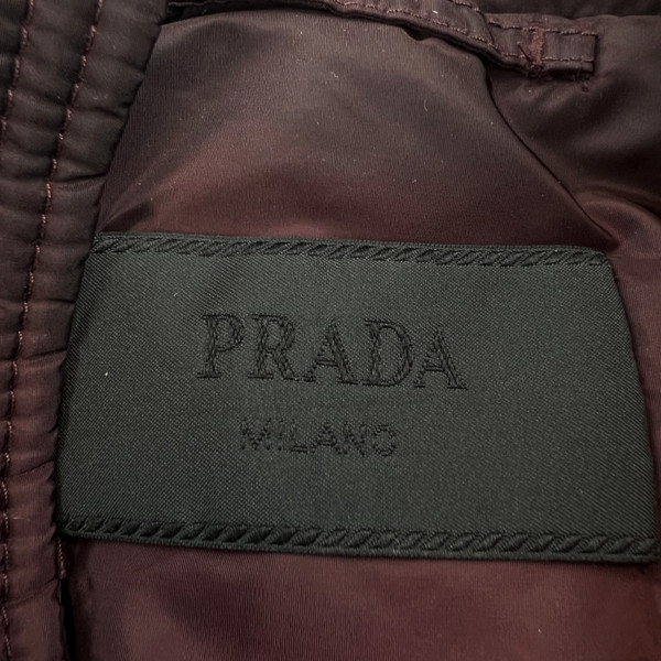 Prada Milano Burgundy Puffer Jacket 
