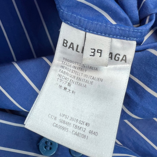 Balenciaga Blue Striped Shirt