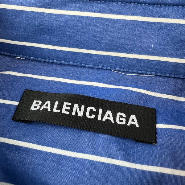 Balenciaga Blue Striped Shirt