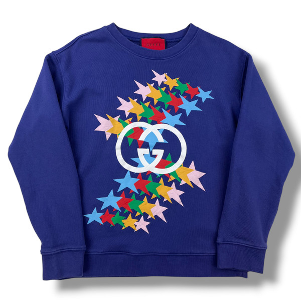 Gucci Rainbow Stars Purple Sweatshirt 