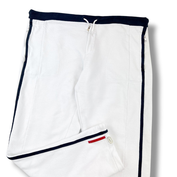 Prada Sport White & Navy Sweatpants 