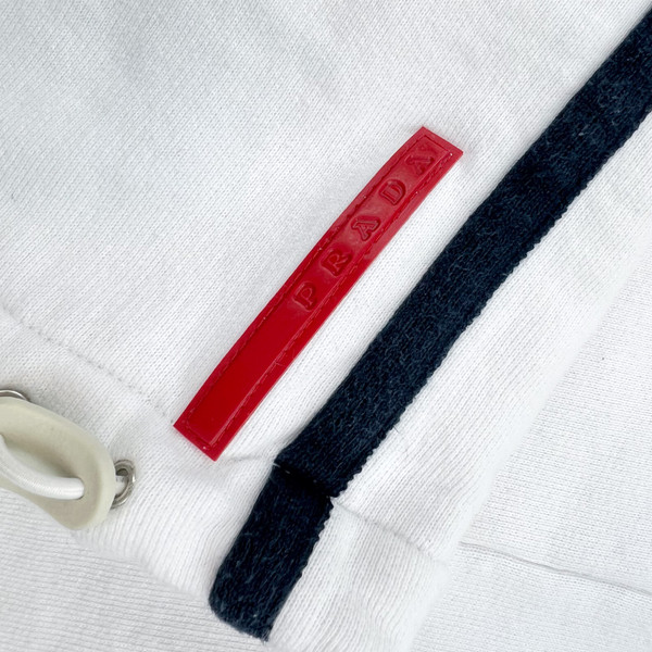 Prada Sport White & Navy Sweatpants 