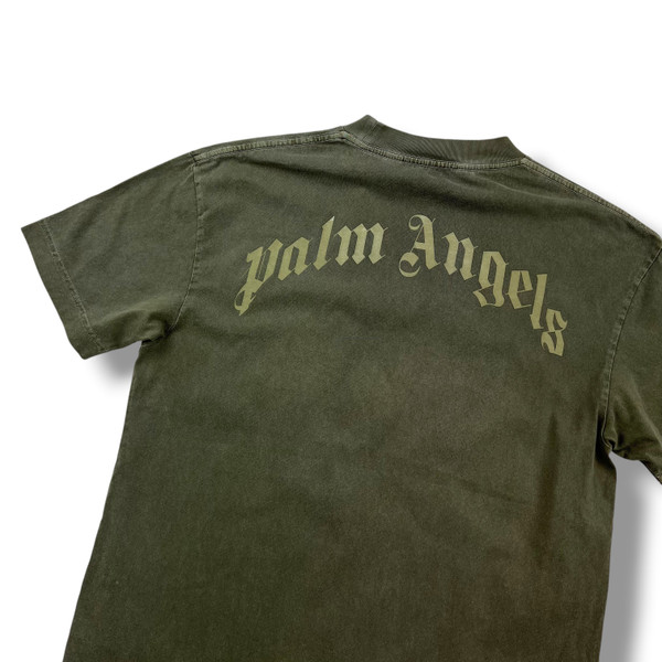 Palm Angels Kill The Bear Khaki T Shirt