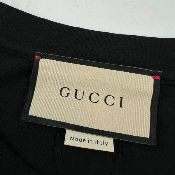 Gucci Printed Logo Black T Shirt