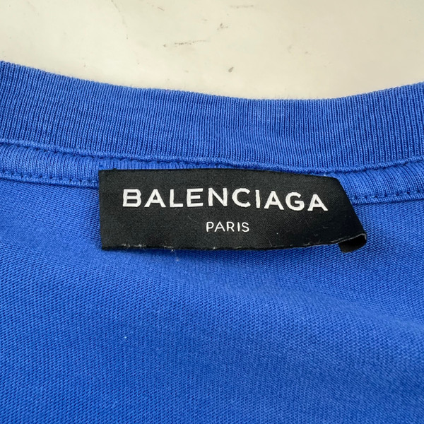 Balenciaga Europe 2018 Blue T Shirt