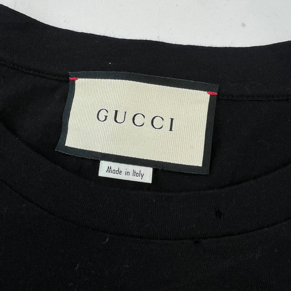 Gucci Black Printed Logo T Shirt