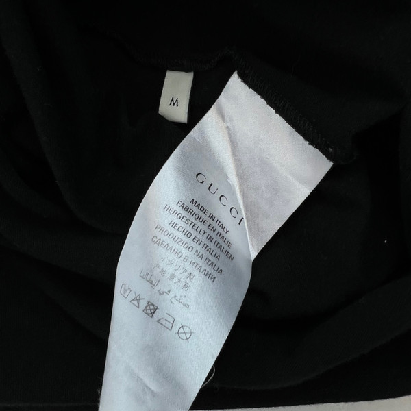 Gucci Printed Logo T Shirt Black 