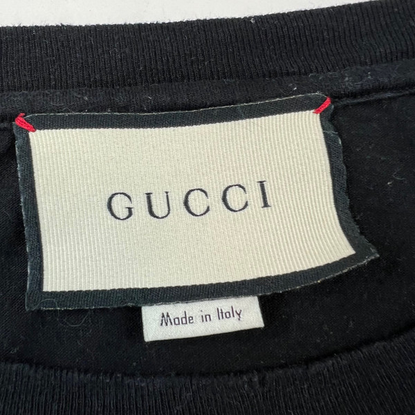 Gucci Printed Logo T Shirt Black 