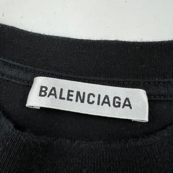 Balenciaga Copyright Logo Black T Shirt 