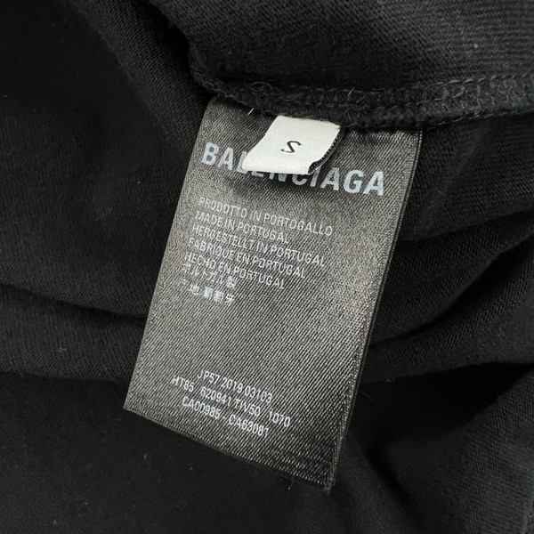 Balenciaga Copyright Logo Black T Shirt 