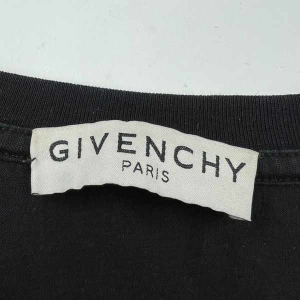Givenchy Flocked Logo Black T Shirt 