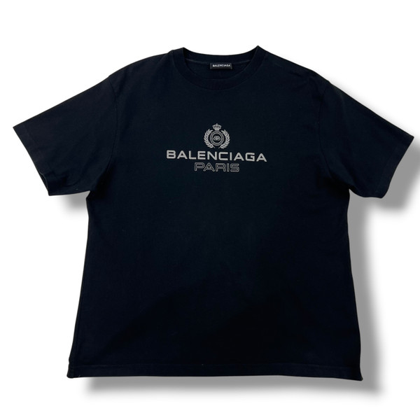 Balenciaga Paris Black T Shirt 