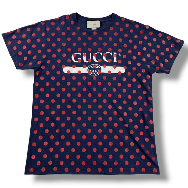 Gucci Polka Dot Navy T Shirt 