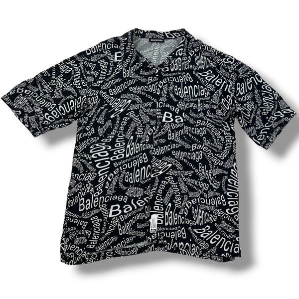 Balenciaga All Over Logo Shirt