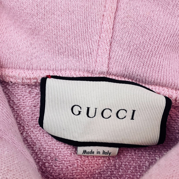 Gucci Pink Dragon Embroidered Hoodie