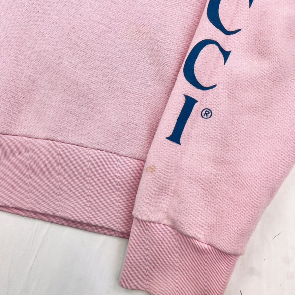 Gucci Pink Dragon Embroidered Hoodie