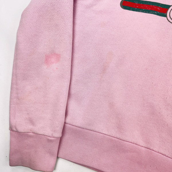 Gucci Pink Dragon Embroidered Hoodie