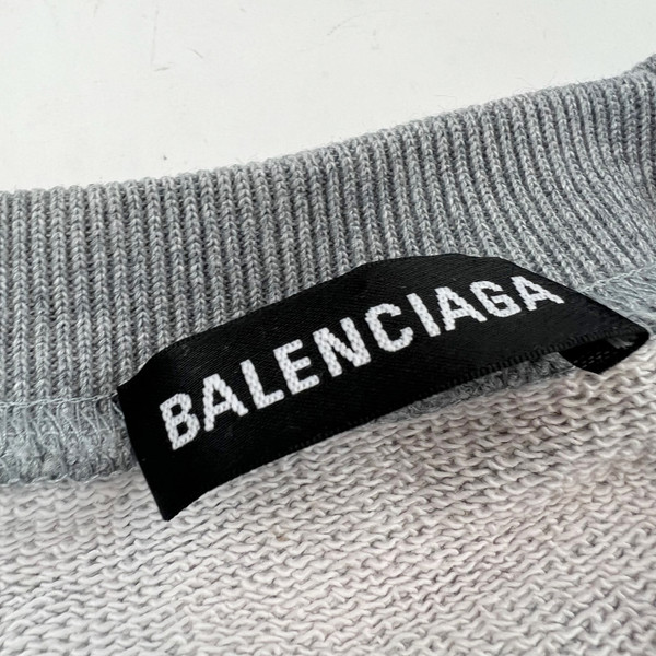 Balenciaga Campaign Logo Grey Sweatshirt