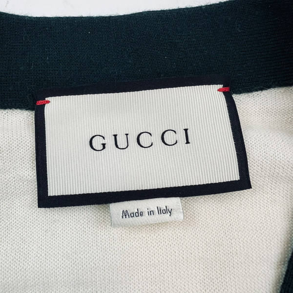 Gucci Cream V Neck Sweater