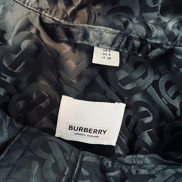 Burberry Women's Monogram Cinch Waist Windbreaker