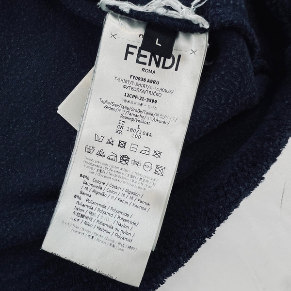Fendi Navy Towel T Shirt