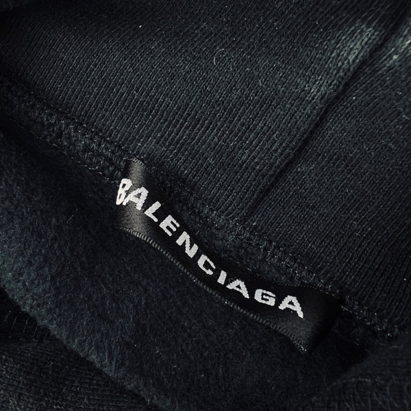 Balenciaga Barbie Glossy Logo Black Hoodie