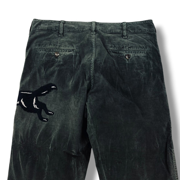 Gucci Dark Green Corduroy Trousers