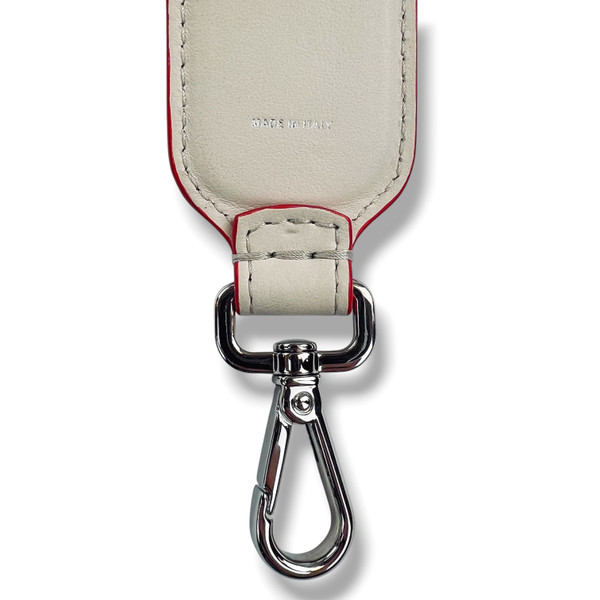 Fendi Fun Beige Leather Studded Shoulder Bag Strap