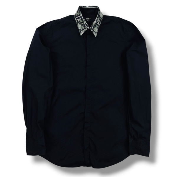 Fendi FF Camo Collar Shirt
